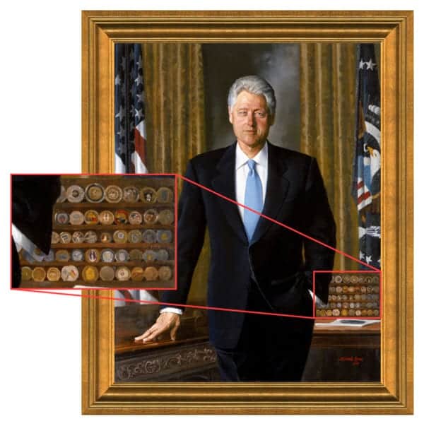 Bill Clinton's Challenge Coin Collection