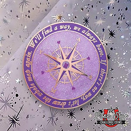 Custom Pin with Glitter