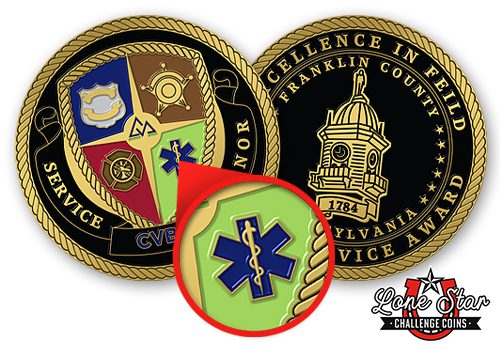 Star of Life Challenge Coin